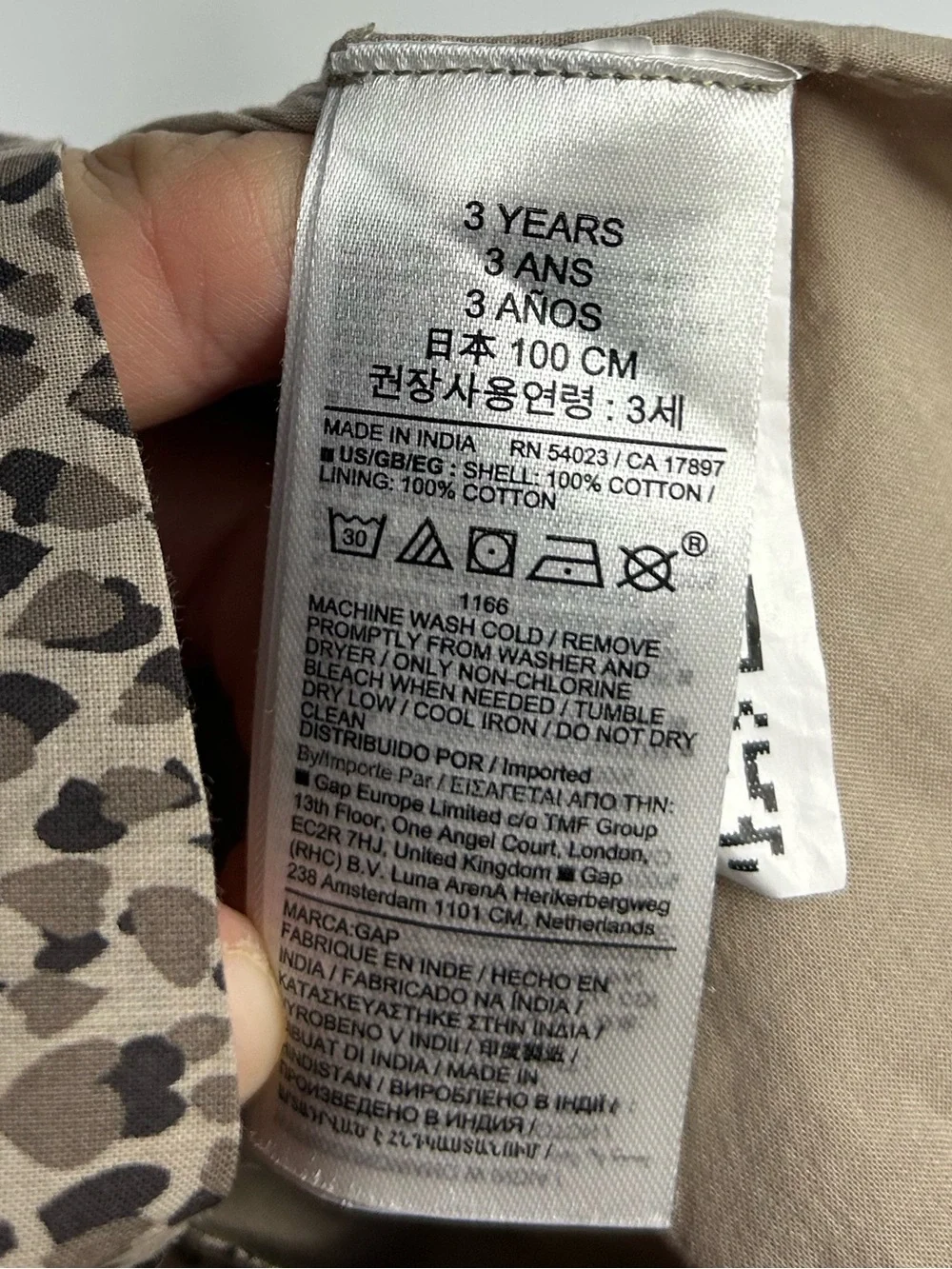 5 for $25🔥Baby Gap Cheetah‎ Print Dress Baby Girl Size 3T- New